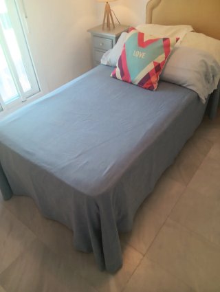 2 Colchas Algodón Azul