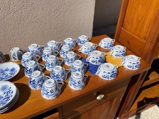 Lote Porcelana Alemana Azul y Blanca
