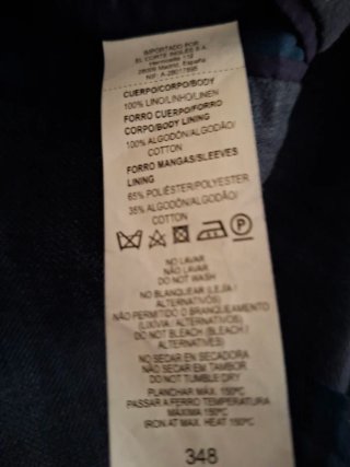 Americana Lino Dustin Azul Talla 48
