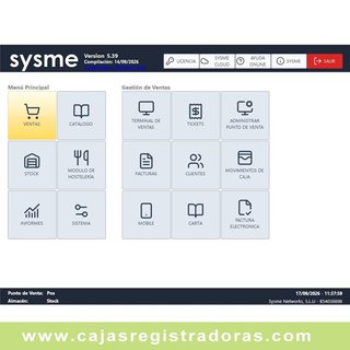 Licencia TPV Sysme Verifactu y Redsys