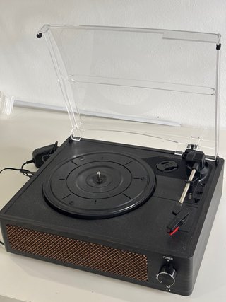 Tocadiscos Vinilo Bluetooth Vintage Negro