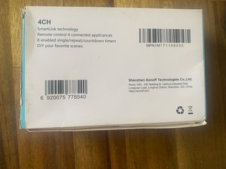 Sonoff 4CH Interruptor Wi-Fi 4 Canales