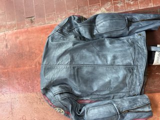 Giacca Moto Vera Pelle Blu taglia 3xl/L disponibil