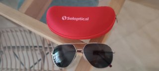Gafas de sol Soloptical plateadas y negras