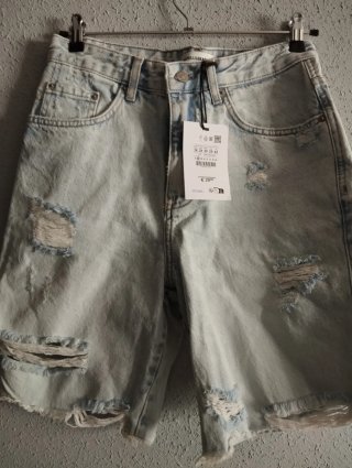 Bermuda vaquera desgastada Pull&Bear