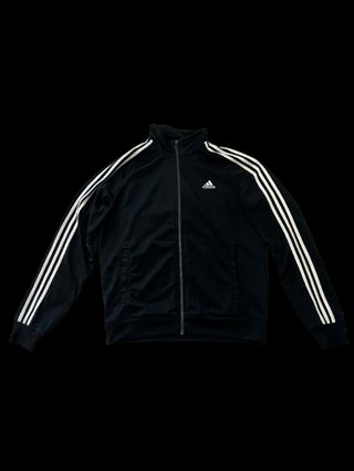 Chaqueta Adidas Negra con Rayas Blancas