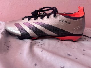 Zapatillas Fútbol Adidas Predator Plata/Rosa