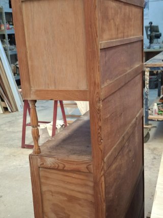 Alacena vintage madera y cristal