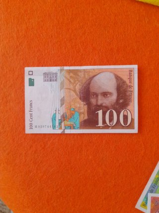 Billetes Franceses Antiguos (100, 200, 500 Francos