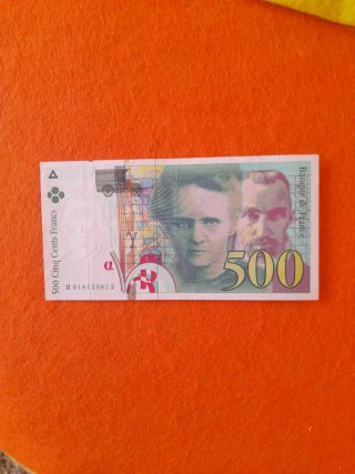 Billetes Franceses Antiguos (100, 200, 500 Francos