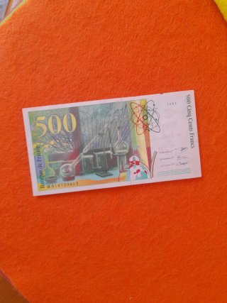 Billetes Franceses Antiguos (100, 200, 500 Francos