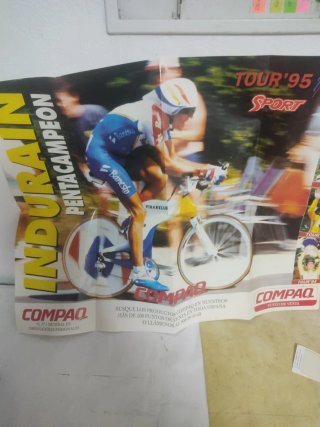 Póster Indurain Pentacampeón Tour '95