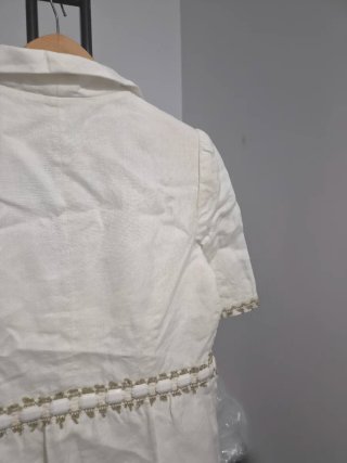 Blazer NISSA blanco corto con adornos