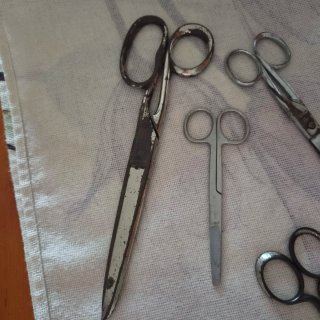Lote 6 tijeras antiguas vintage Solingen y Tres