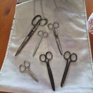 Lote 6 tijeras antiguas vintage Solingen y Tres