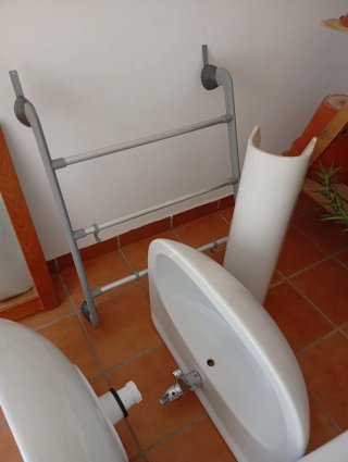 Bidé y Lavamanos Cerámica Blancos