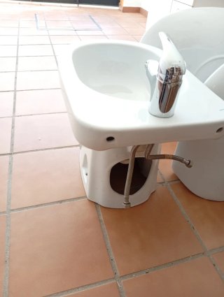 Bidé y Lavamanos Cerámica Blancos