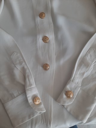 Camicia Moschino Couture Bottoni Oro