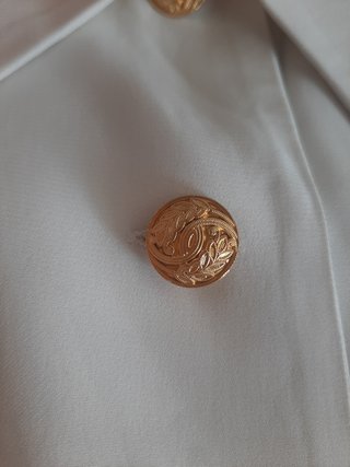 Camicia Moschino Couture Bottoni Oro