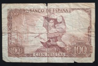 3 Billetes 100 Pesetas España