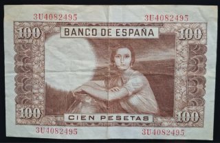 3 Billetes 100 Pesetas España