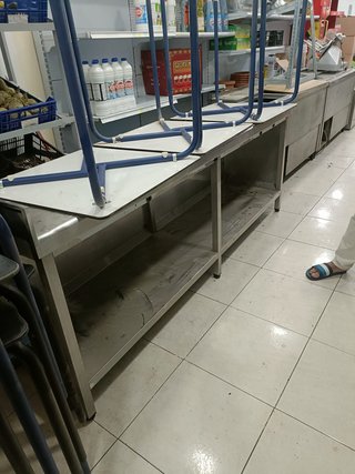 3 Mesas de Trabajo Acero Inoxidable