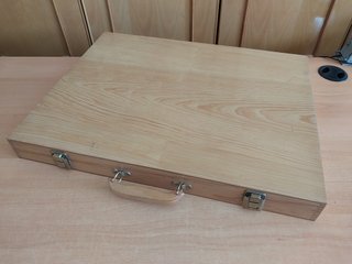 Maletín de madera para dibujo y pintura nuevo