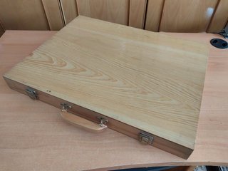 Maletín de madera para dibujo y pintura nuevo