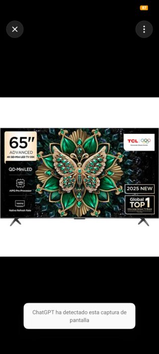TCL 65 4K Mini LED TV 144Hz
