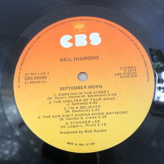 Neil Diamond September Morn LP 12" 33 RPM 1980