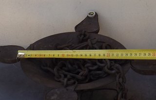 Lampadario Antico Ferro Battuto 5 Luci Vintage