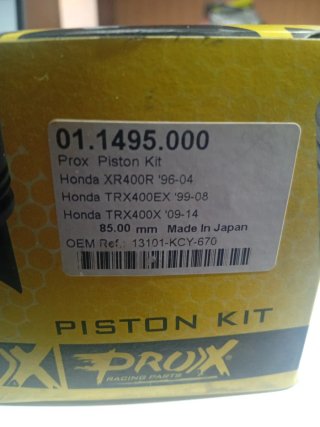 Kit Pistón Prox Honda XR400R TRX400EX TRX400X