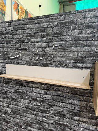 Mueble TV y estantería madera
