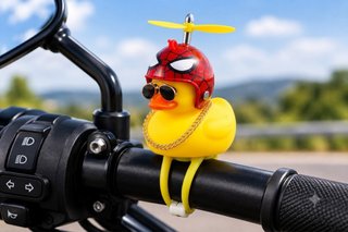 Pato con Casco Spiderman para Bici/Coche/Moto/Pati