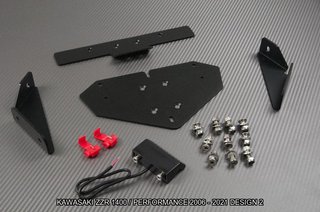 Portamatrículas corto KAWASAKI ZZR 1400 2006 2021