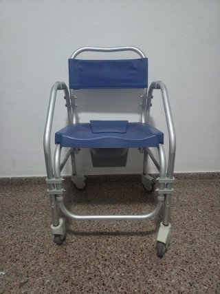 Silla Ducha e Inodoro con Ruedas