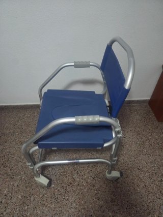 Silla Ducha e Inodoro con Ruedas