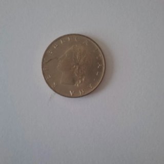 Moneta 20 lire  Repubblica Italiana 1989