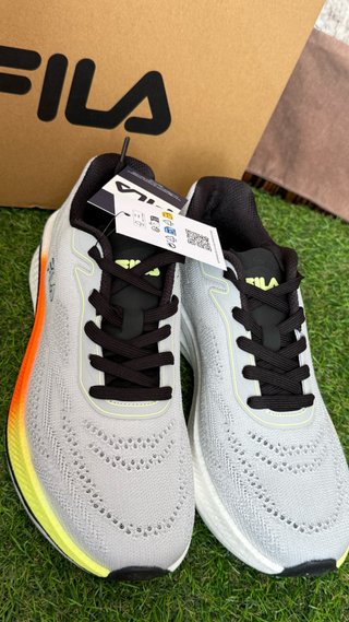 Zapatillas Fila Gris Naranja Talla 42