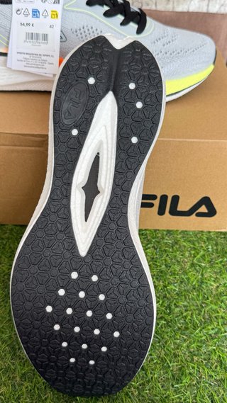 Zapatillas Fila Gris Naranja Talla 42