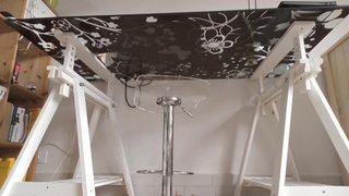 Escritorio Ikea cristal negro
