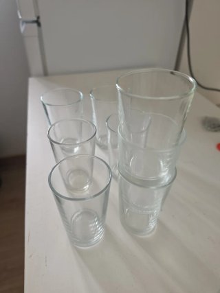 Lote vasos pequeños y de chupito