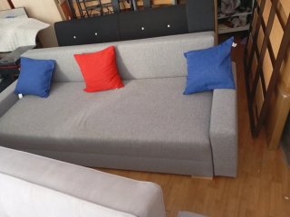 Sofá Cama Gris 220cm