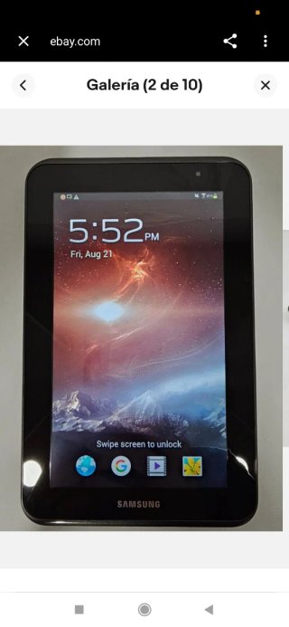 Samsung Galaxy Tab A Tablet Negra