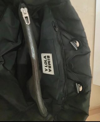 Bolso Bimba y Lola Negro Acolchado Cadena