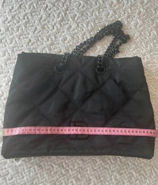 Bolso Bimba y Lola Negro Acolchado Cadena