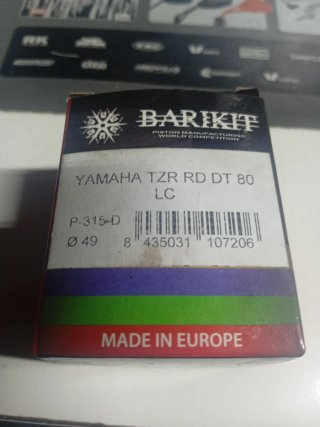 Pistón Barikit Yamaha TZR RD DT 80 LC Ø49