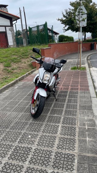 Kawasaki ER-6n Naked Plata y Rojo