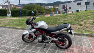 Kawasaki ER-6n Naked Plata y Rojo