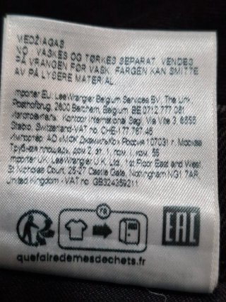 Pantalón vaquero Lee Rider negro T.32